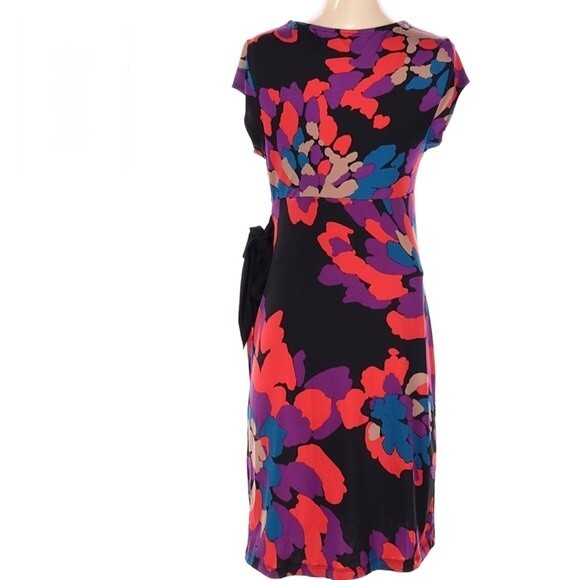 Liz Lange Maternity colorful abstract print stretch dress size small - Picture 2 of 6